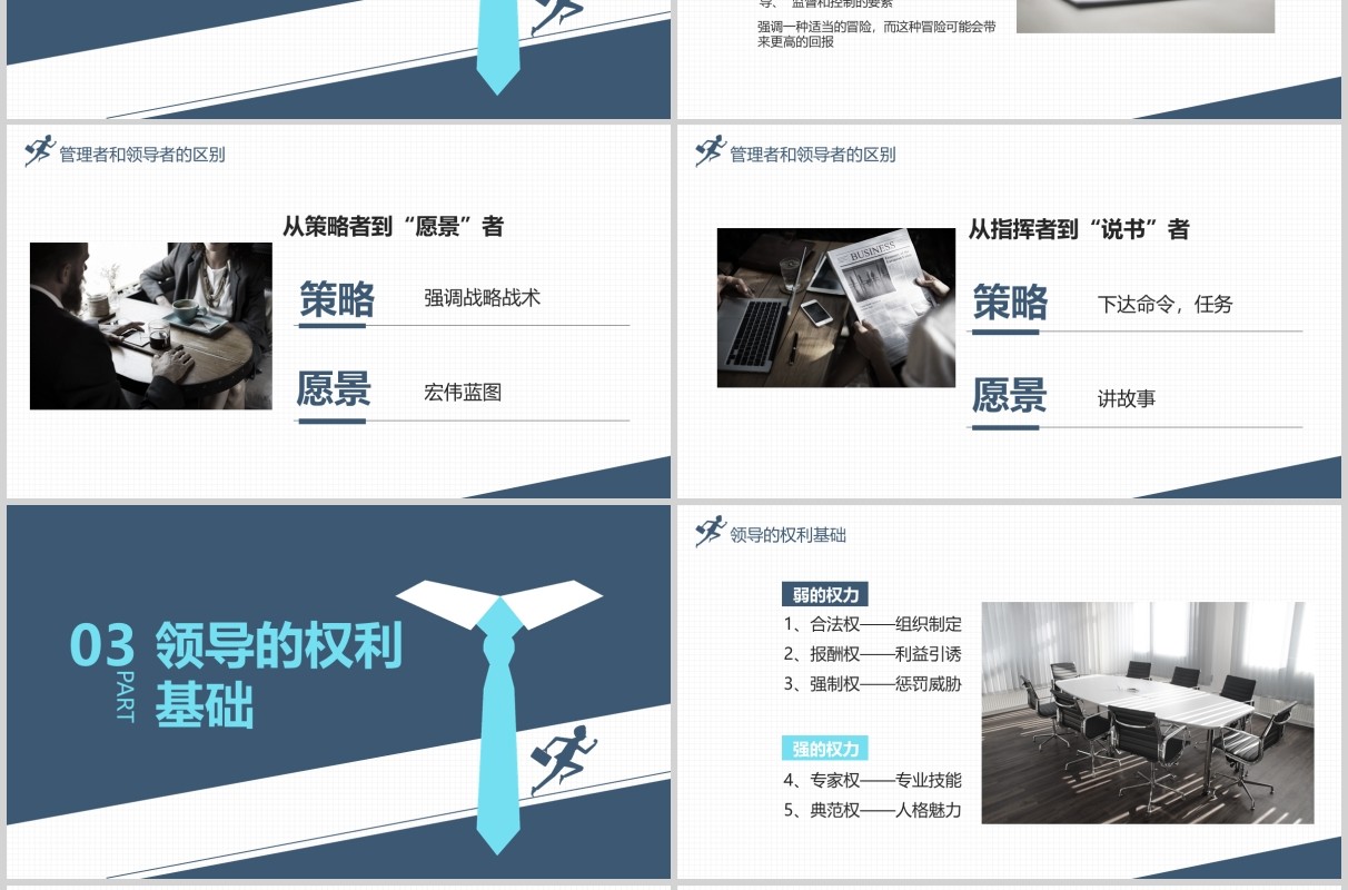 简约企业公司领导力培训做员工心中的好领导PPT模板