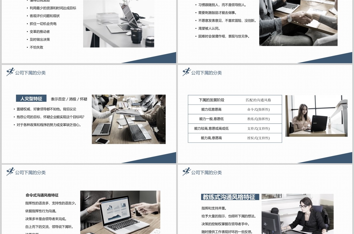 简约企业公司领导力培训做员工心中的好领导PPT模板
