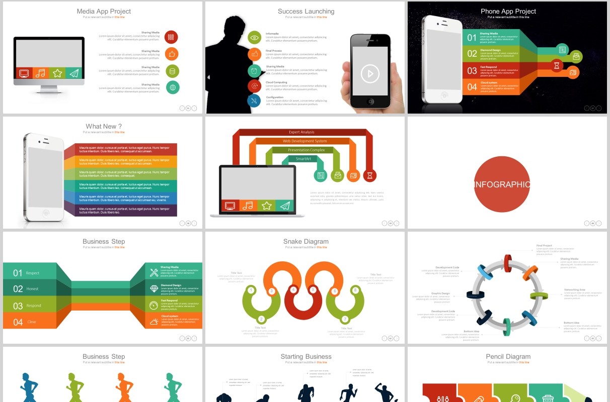 多功能超实用商务可视化图表PPT可插图排版模板素材Dealova - Creative Powerpoint