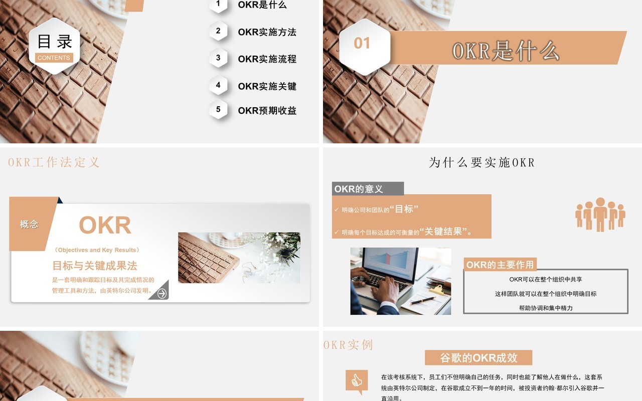 企业管理培训工作法OKR目标实施学习PPT模板