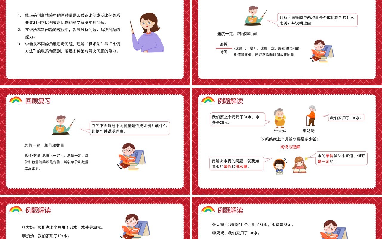 部编版六年级数学下册用比例解决问题课件PPT模板
