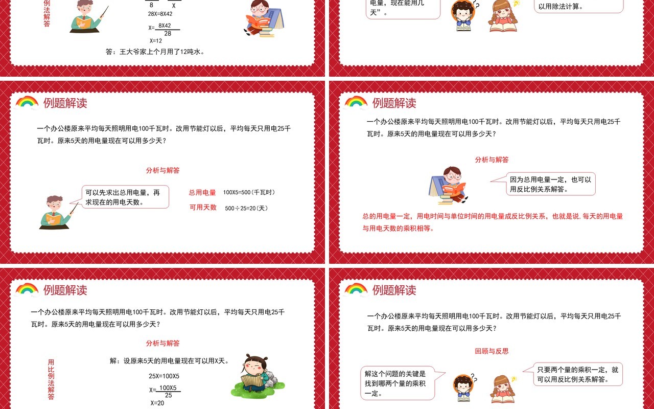部编版六年级数学下册用比例解决问题课件PPT模板
