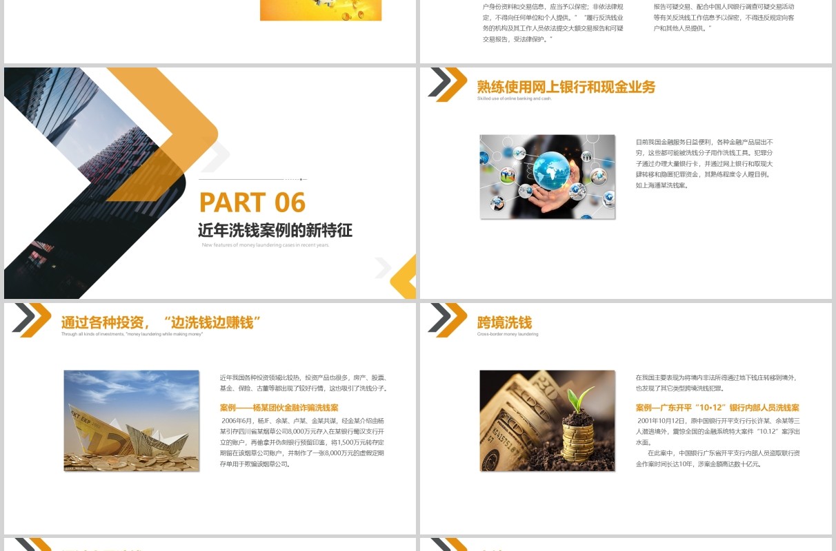 金色反洗钱基础知识培训ppt模板设计