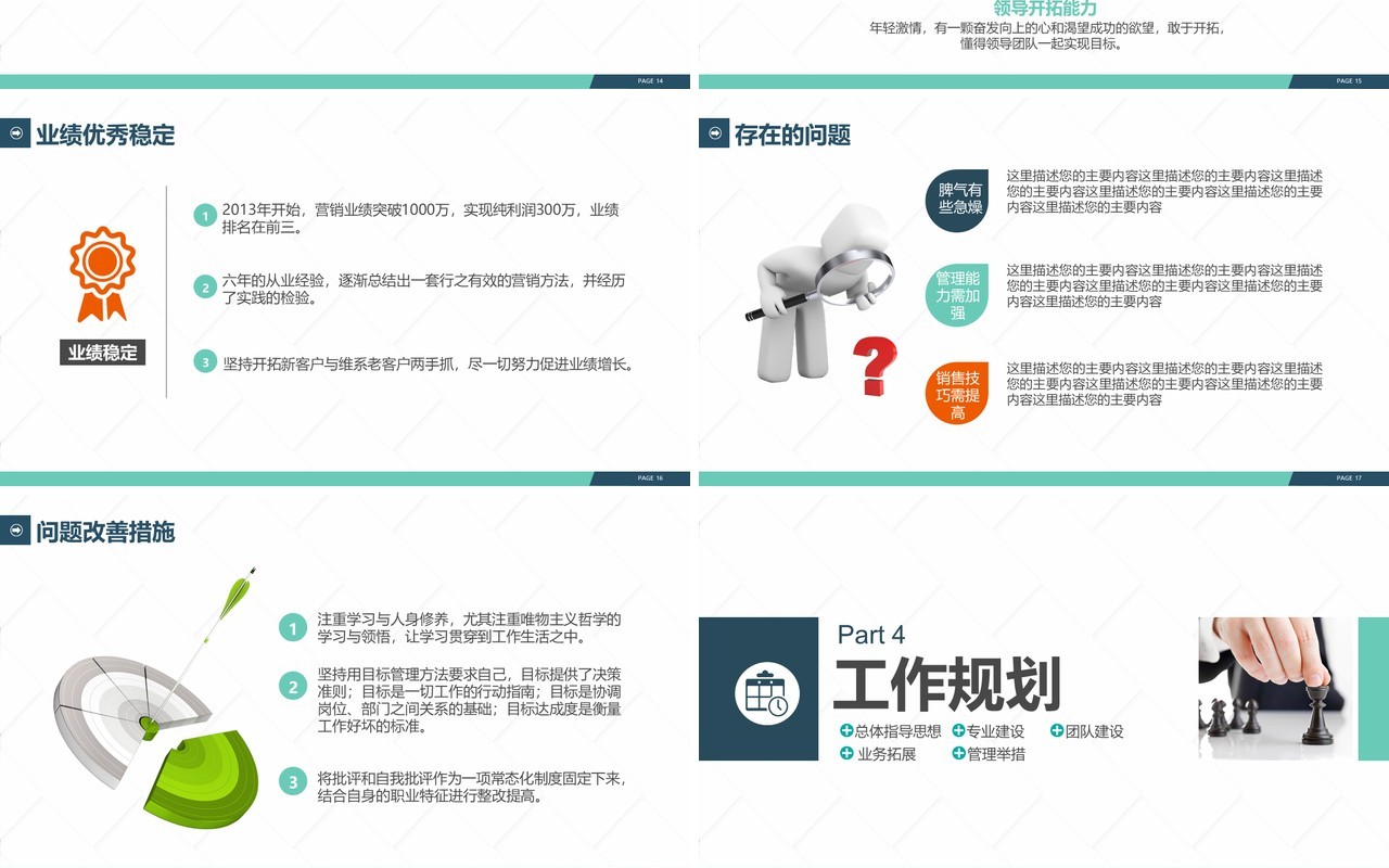 冲刺成功岗位竞聘PPT模板