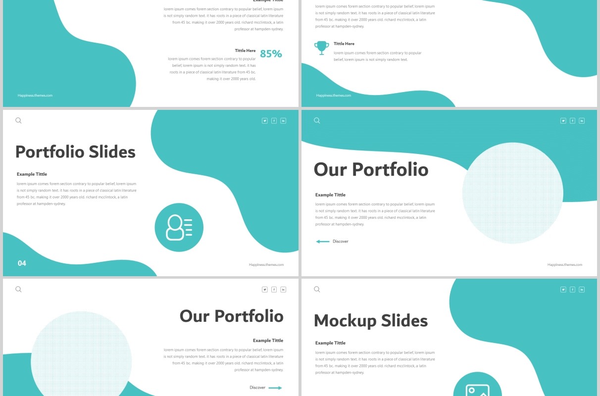 公司简介产品项目介绍PPT模板版式设计Happiness - Powerpoint Template
