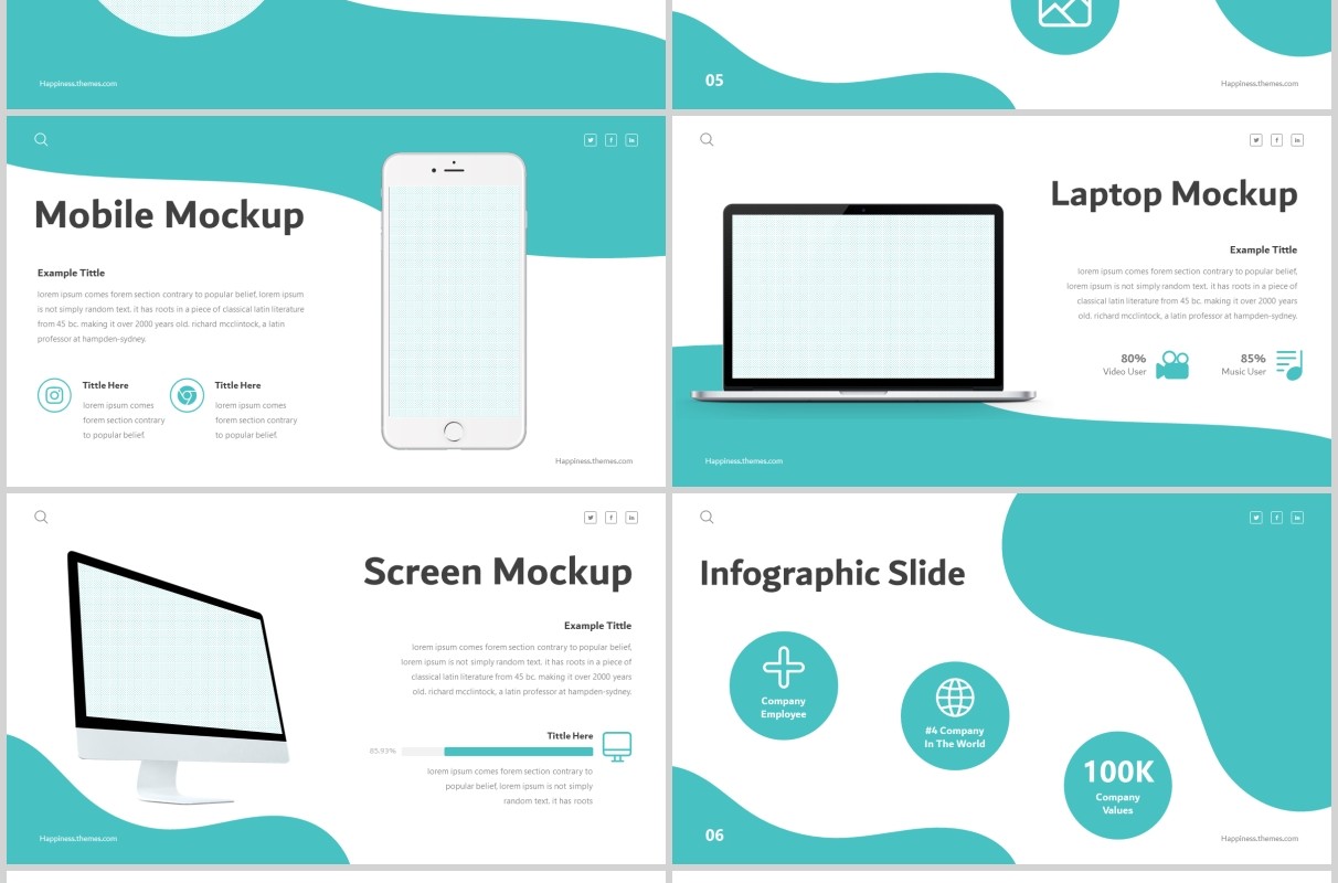 公司简介产品项目介绍PPT模板版式设计Happiness - Powerpoint Template