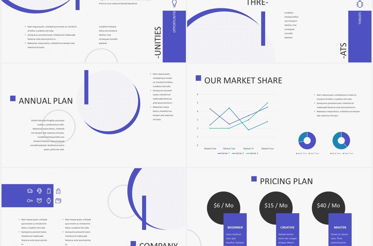 简约公司宣传企业产品介绍图片排版设计PPT模板BUSIGO - Business Powerpoint Template