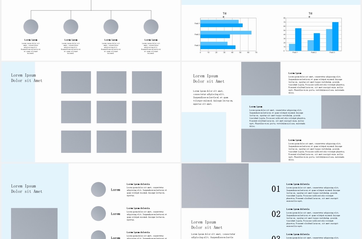 简约企业项目业务介绍宣传图片排版设计PPT模板PROBUSCO - Business PowerPoint Template