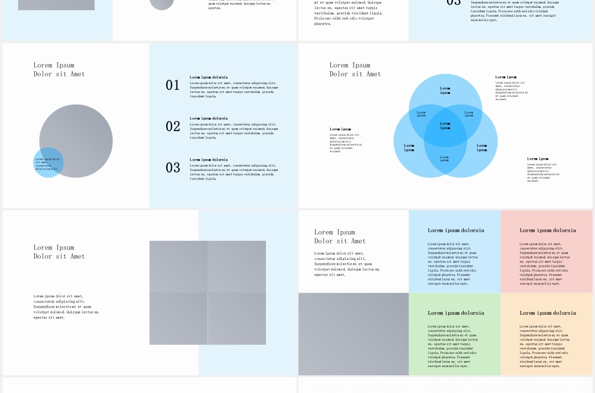 简约企业项目业务介绍宣传图片排版设计PPT模板PROBUSCO - Business PowerPoint Template