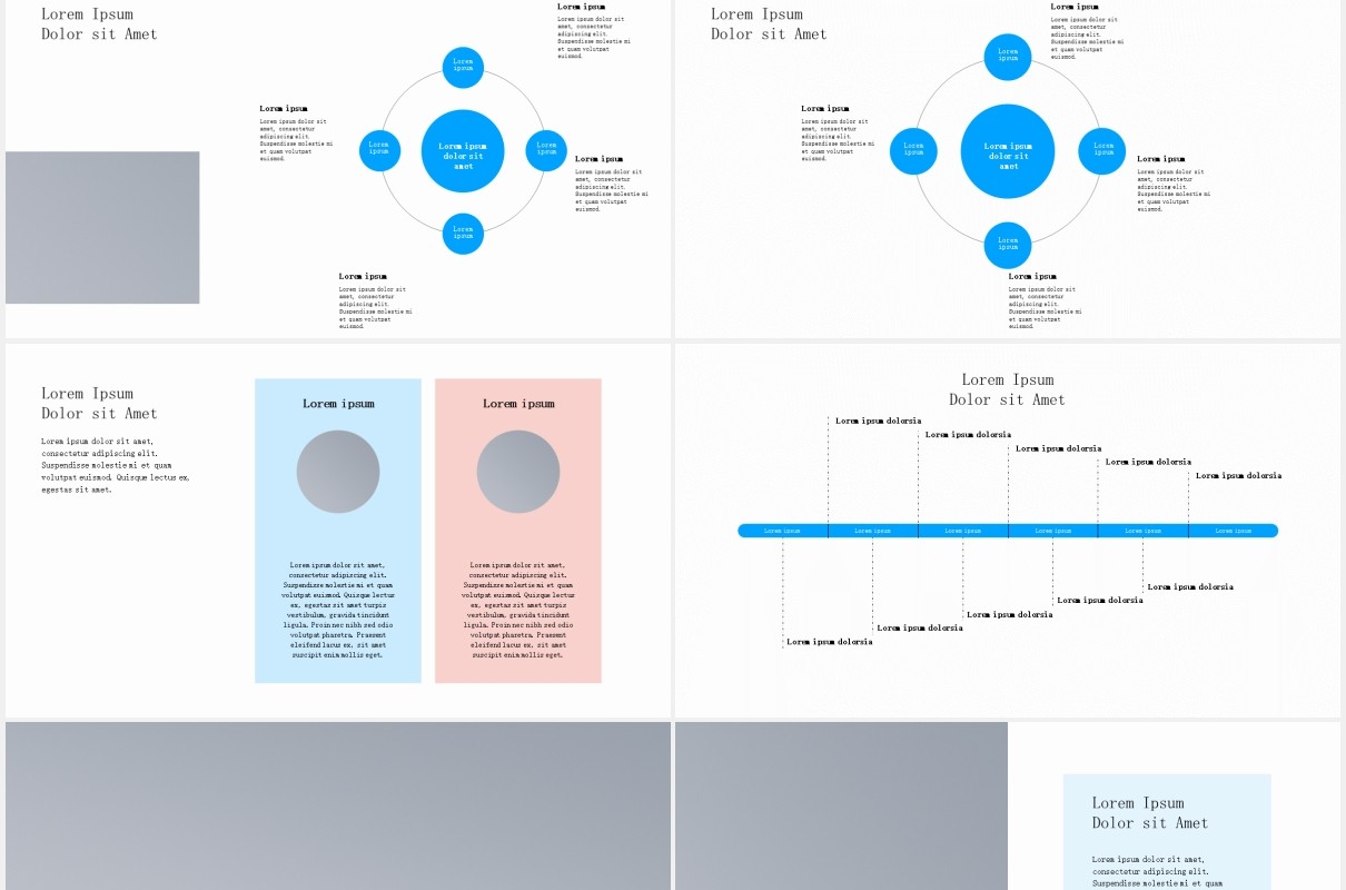 简约企业项目业务介绍宣传图片排版设计PPT模板PROBUSCO - Business PowerPoint Template