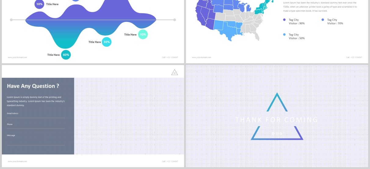 简洁简约公司简介产品项目计划书PPT模板版式设计Alto - Powerpoint Template