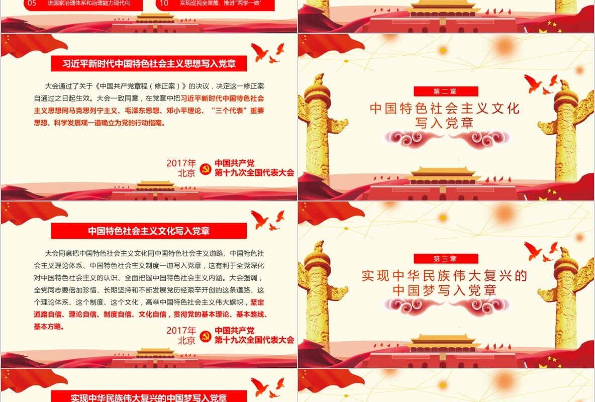 学习新微党章党课PPT模板29