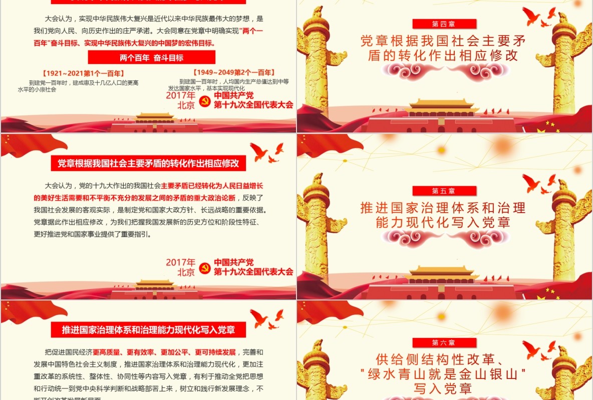 学习新微党章党课PPT模板29