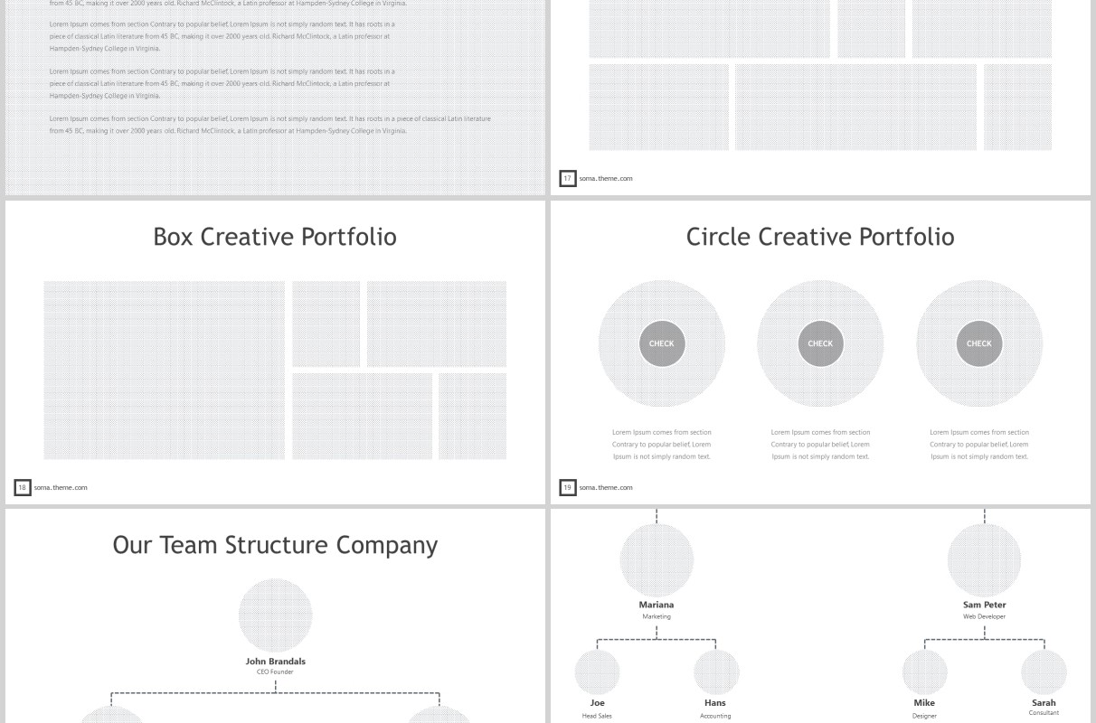 商务项目产品宣传介绍PPT版式模板Soma - Powerpoint Template