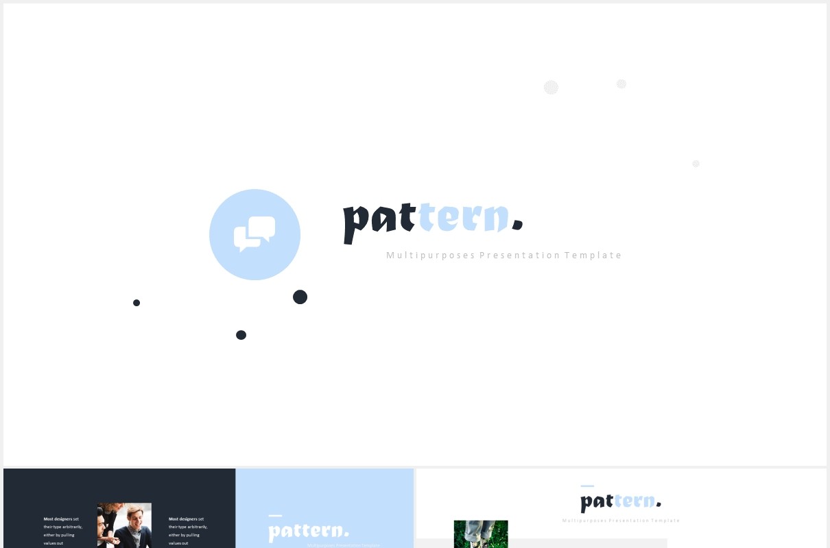 图片排版设计国外PPT模板Pattern Powerpoint Template