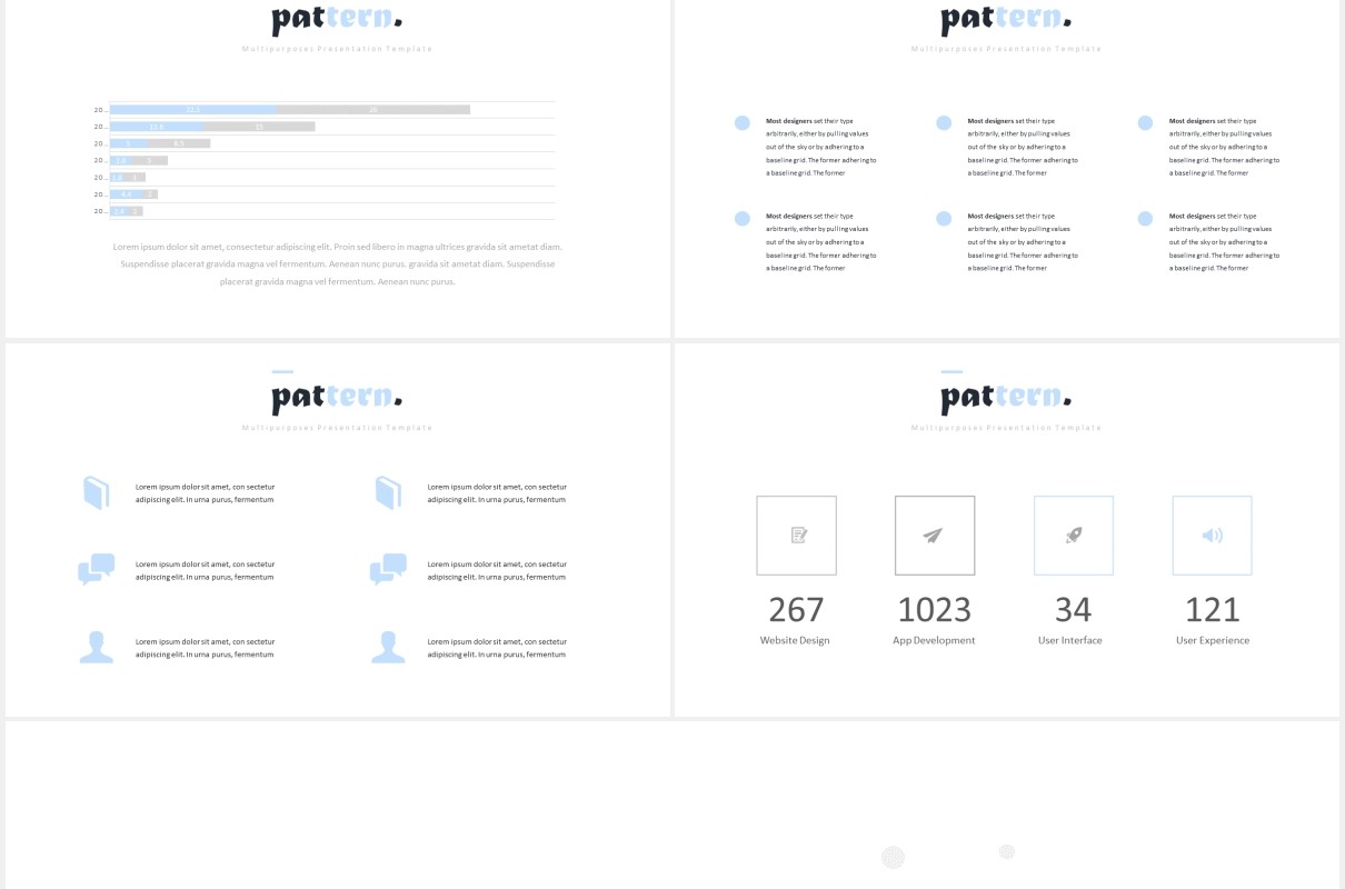 图片排版设计国外PPT模板Pattern Powerpoint Template