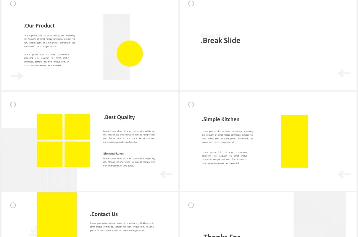 厨房展示宣传PPT图片版式设计模板The Kitchen Powerpoint Template