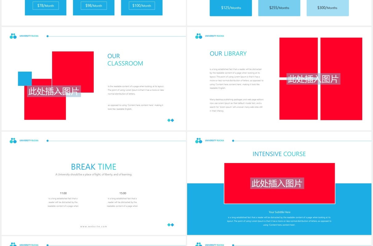 大学生学术教育报告课件PPT图片排版设计模板University  Powerpoint Presentation Template