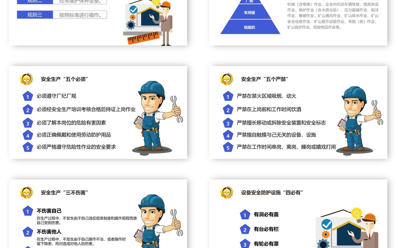 简约2020年全国安全生产月主题活动宣传PPT模板