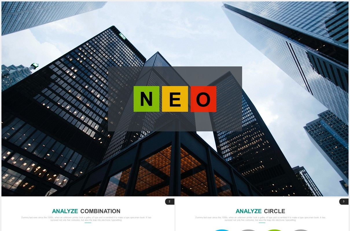 高端商业计划工作报告可视化图表PPT模板neo powerpoint