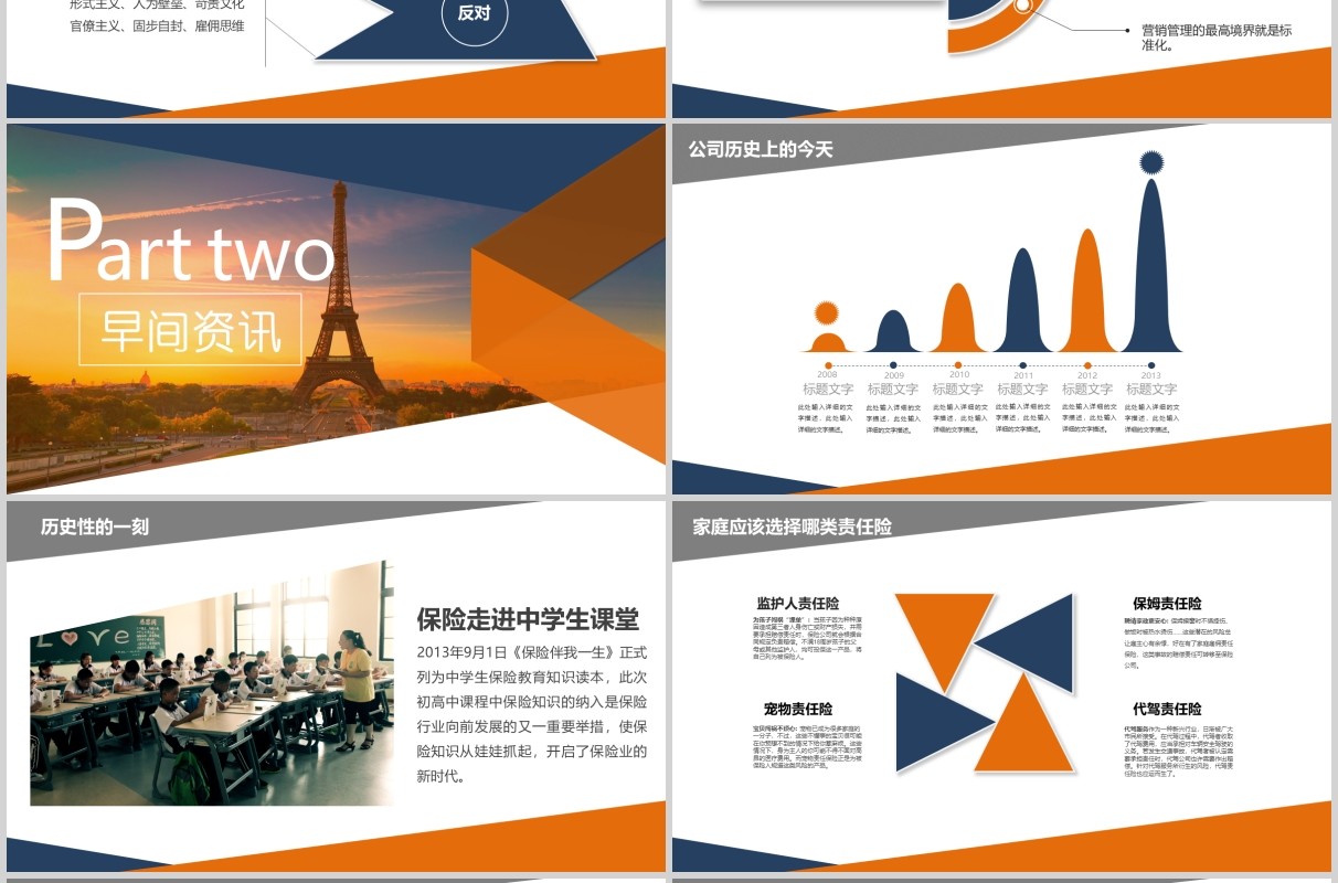 金融公司早会晨会PPT模板