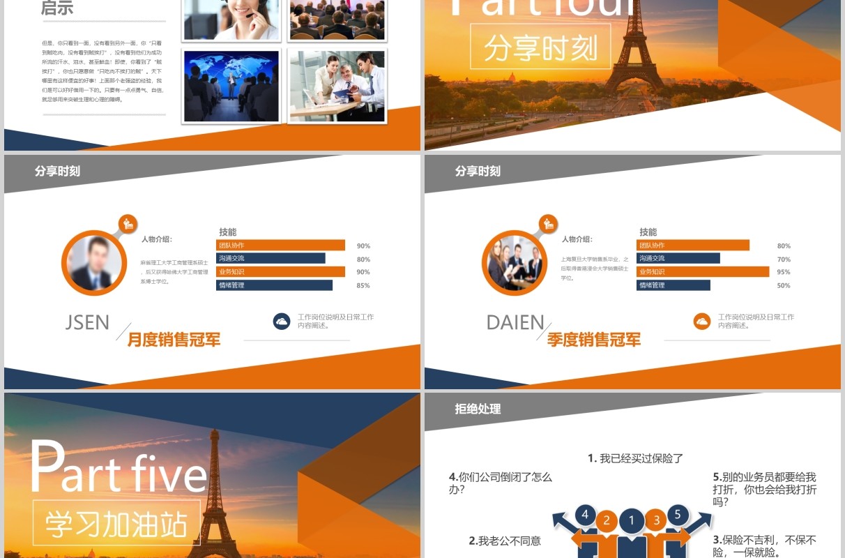 金融公司早会晨会PPT模板