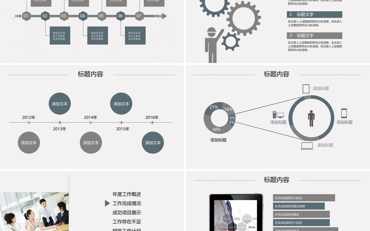 简约个人工作汇报总结ppt