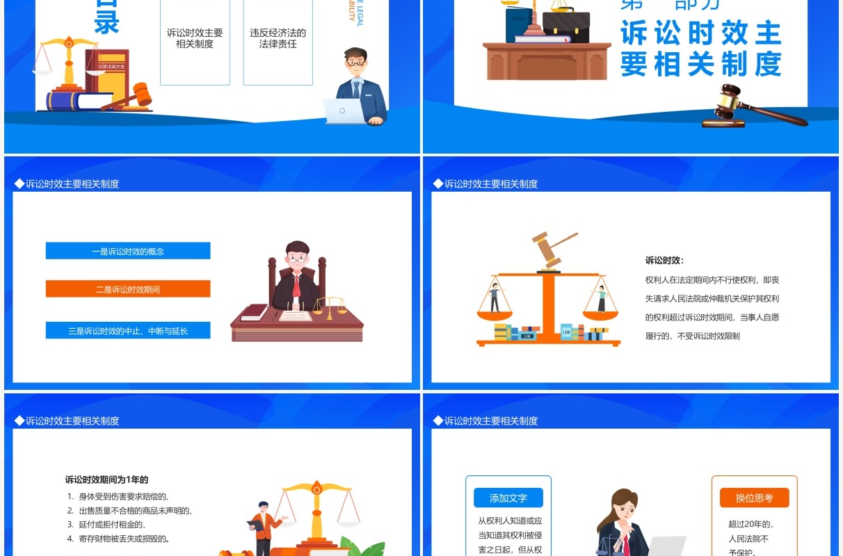 诉讼时效制度违反经济法的法律责任动态PPT模板