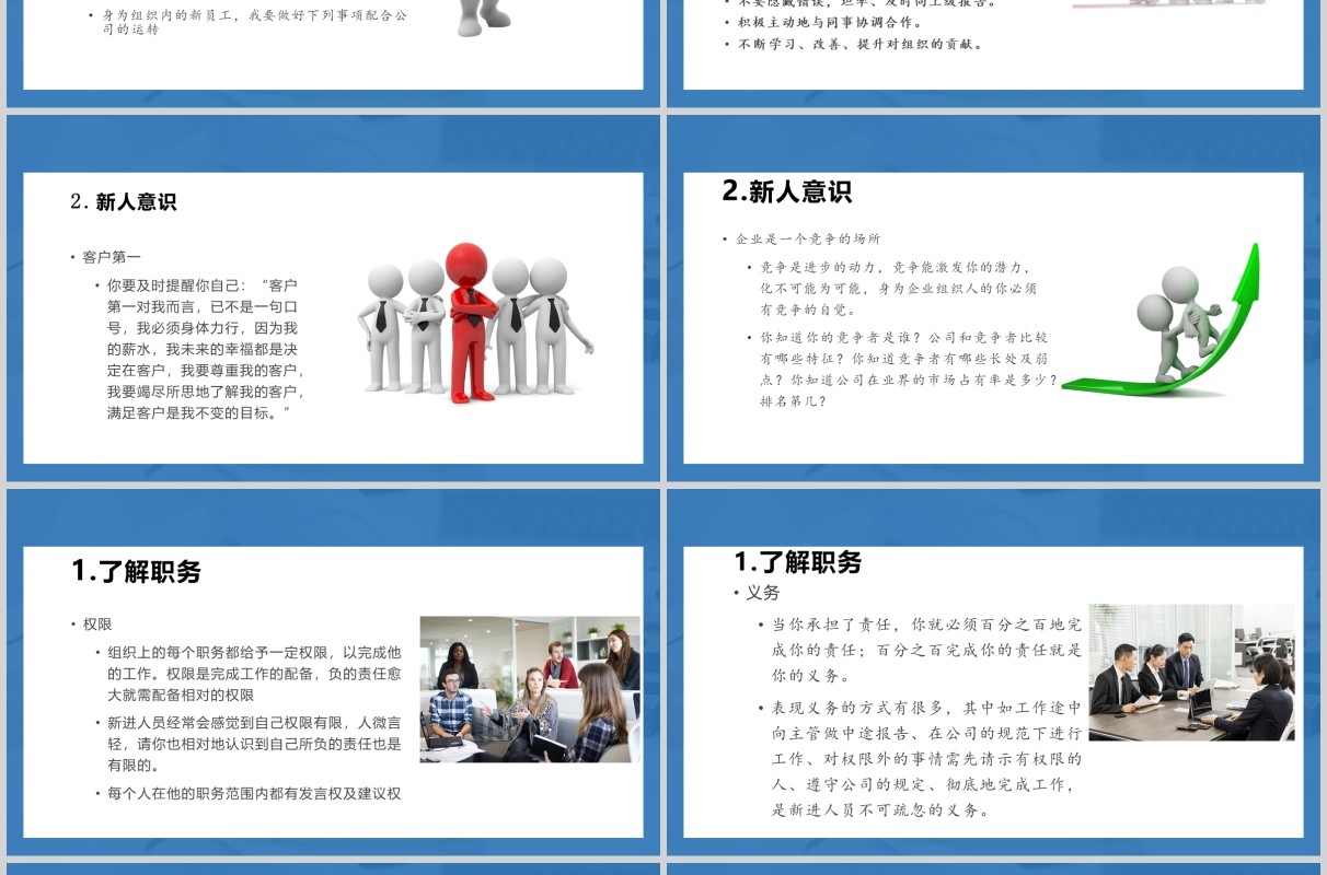 员工职业素养与团队意识管理培训PPT模板