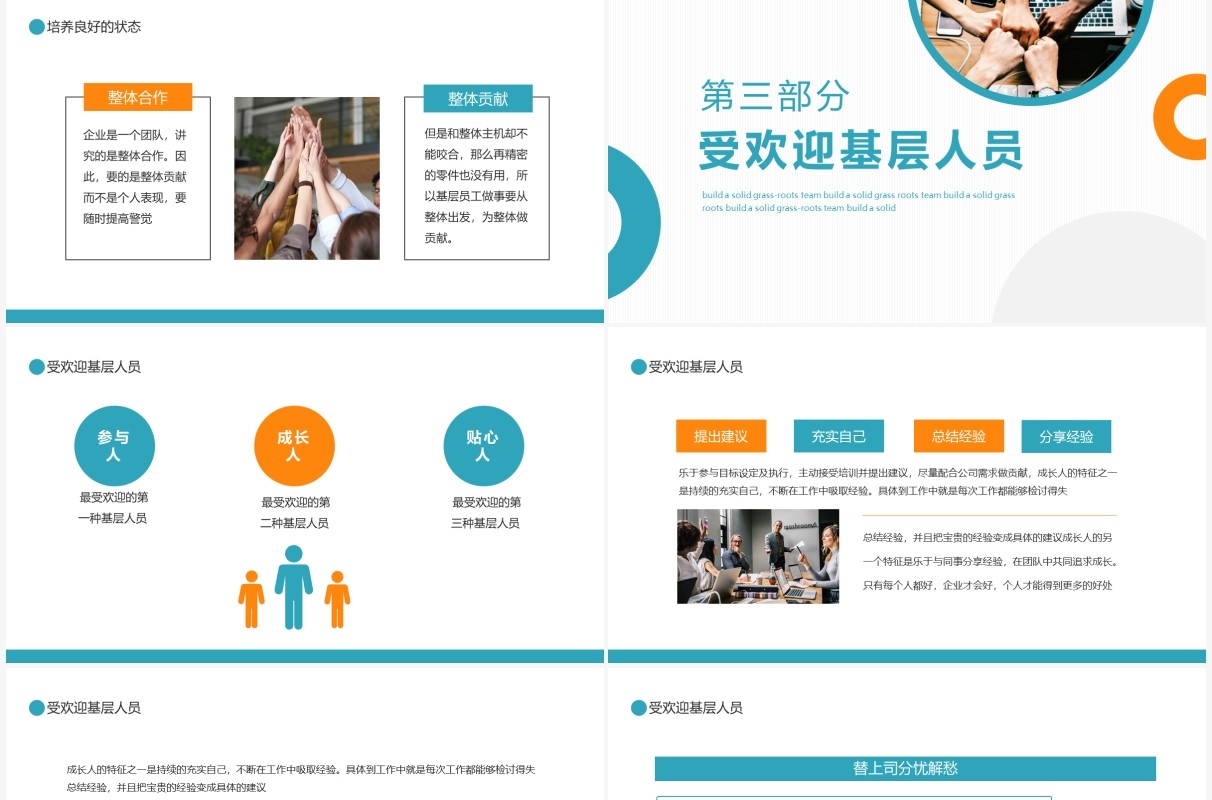 打造坚实的基层团队如何打造一支靠谱的队伍动态PPT模板