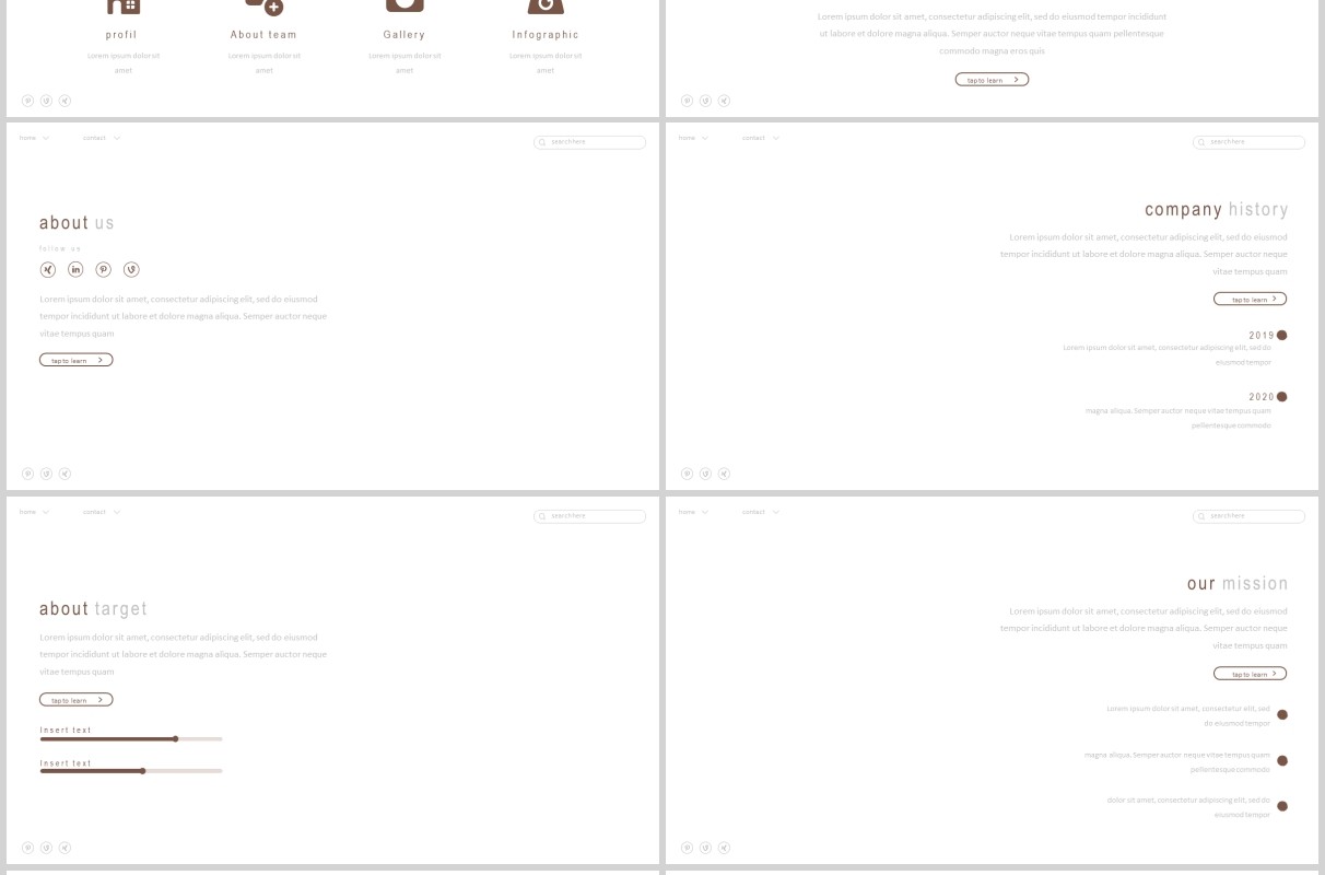 户外旅游介绍PPT模板图文排版设计模板Walkout - Powerpoint Template