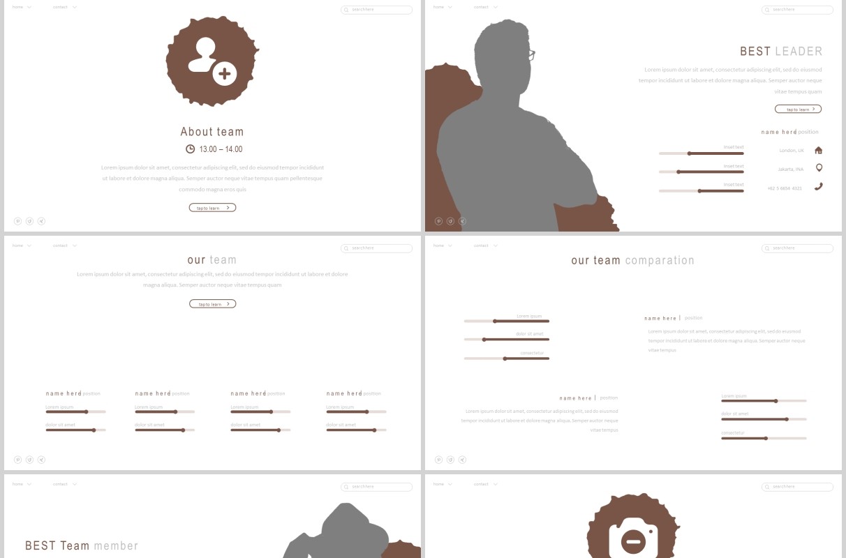 户外旅游介绍PPT模板图文排版设计模板Walkout - Powerpoint Template