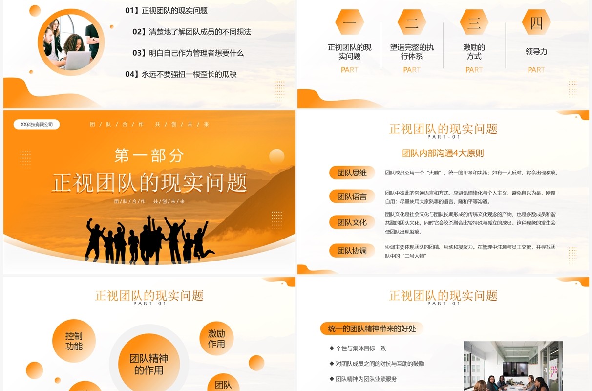 黄色商务风如何管理好一个团队PPT模板