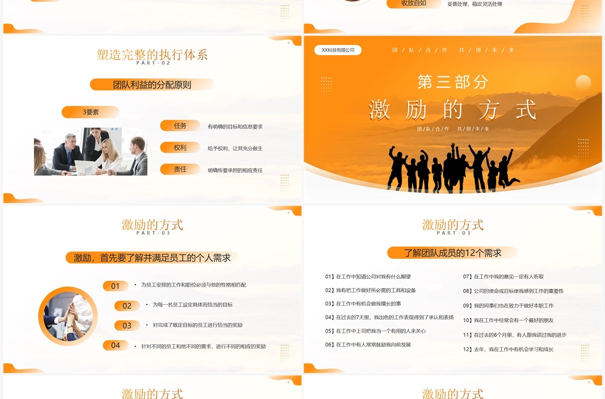 黄色商务风如何管理好一个团队PPT模板