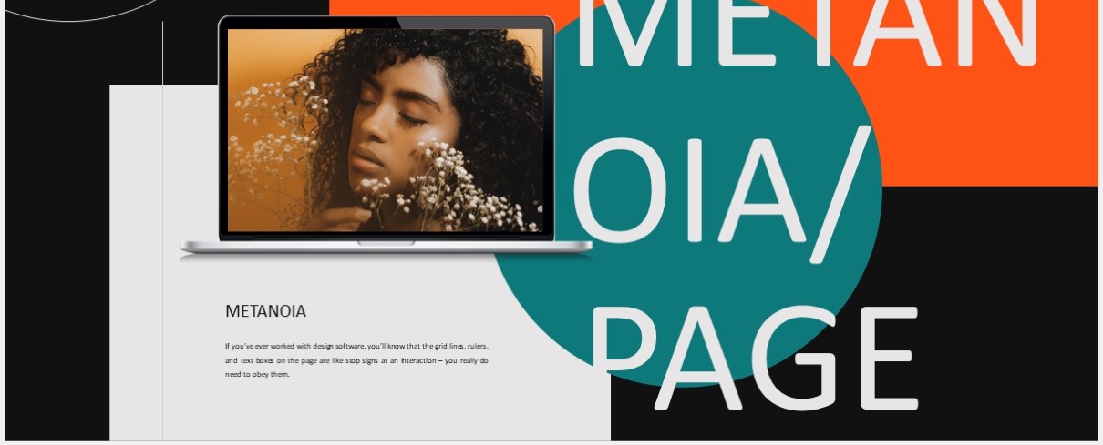 时尚时装电子画册宣传PPTmetanoia lookbook fashion powerpoint templates