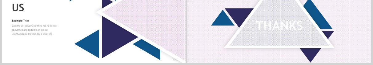 三角形创意图形公司简介产品宣传PPT版式模板Amplash - Powerpoint Template