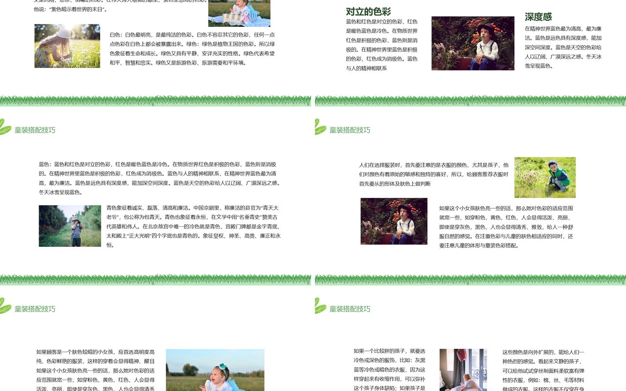童装体型性格款式材质搭配技巧动态PPT模板
