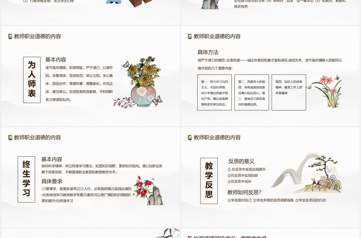 教师师德师风讲座抓师德师风建设做四有好老师动态PPT模板