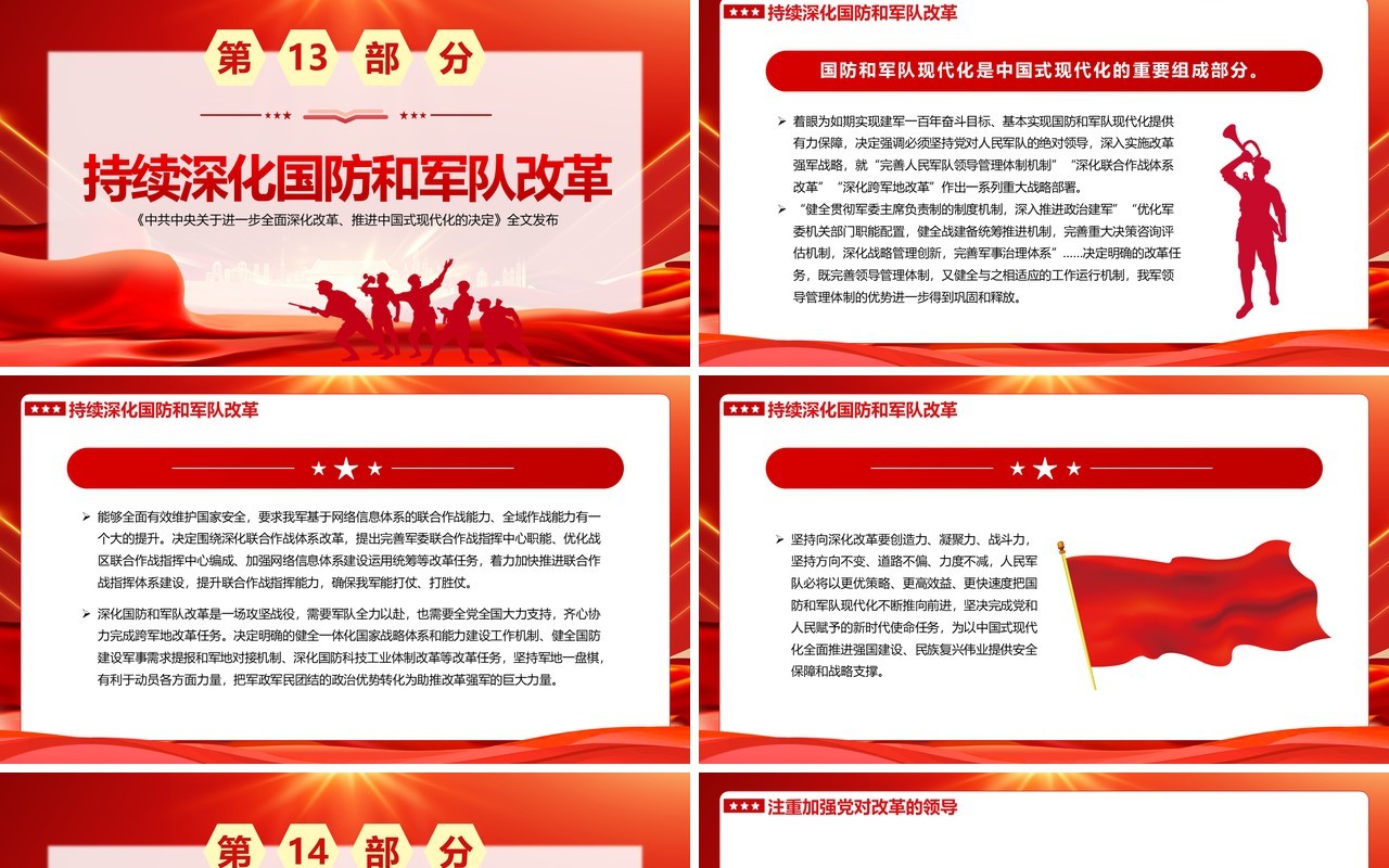 红色党政风为中国式现代化提供强大动力PPT模板