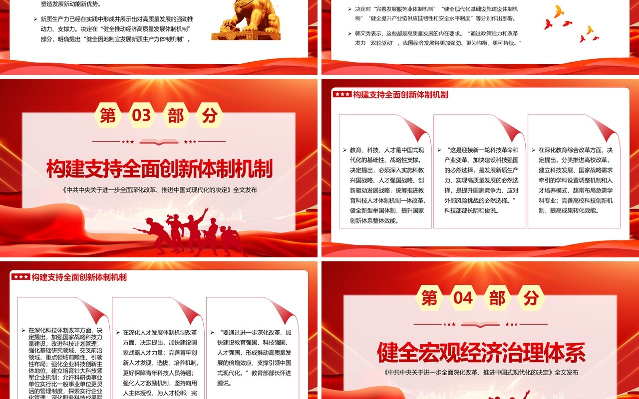 红色党政风为中国式现代化提供强大动力PPT模板