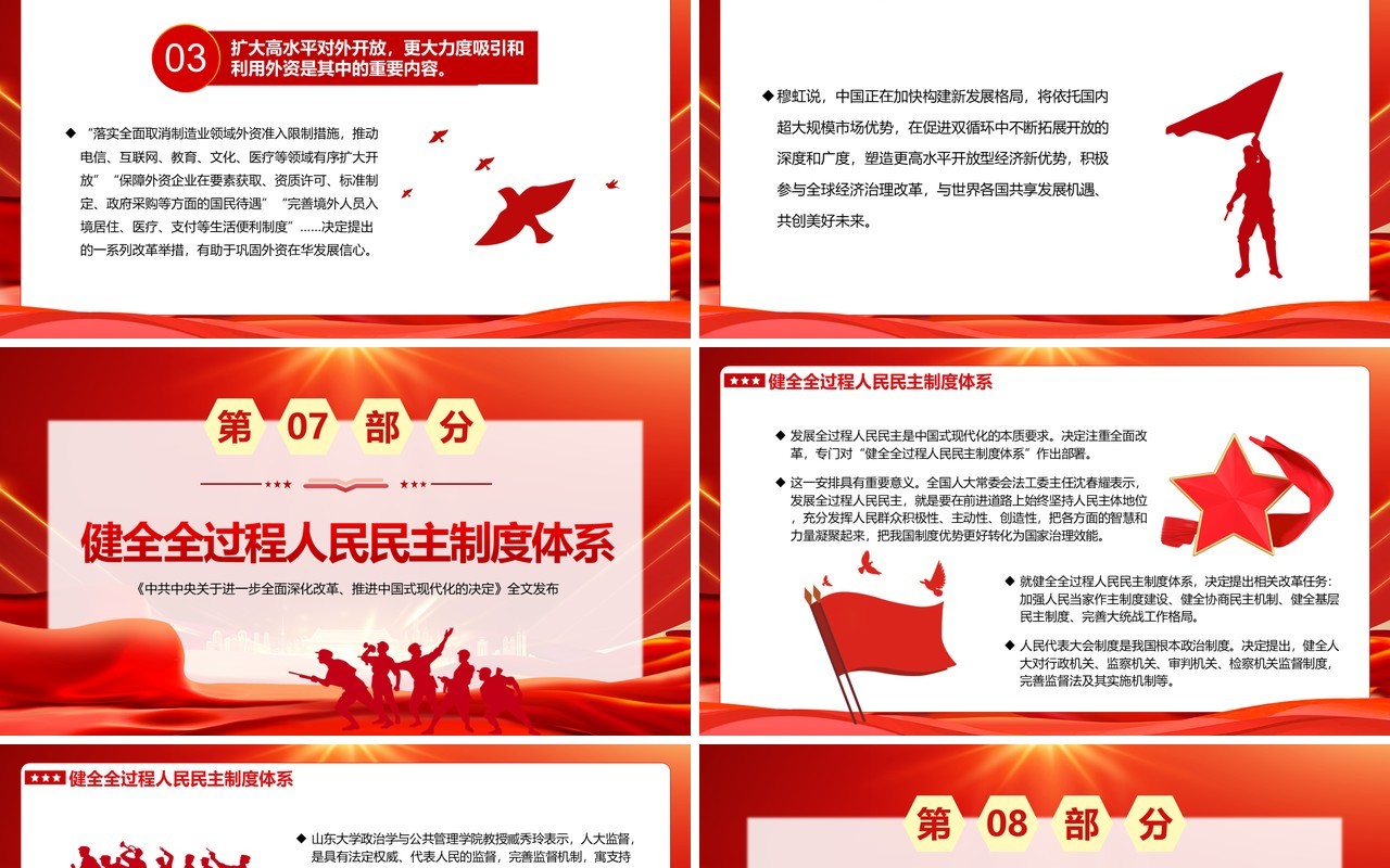 红色党政风为中国式现代化提供强大动力PPT模板
