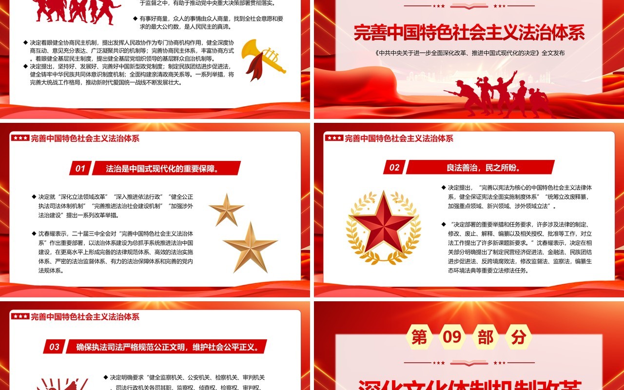 红色党政风为中国式现代化提供强大动力PPT模板