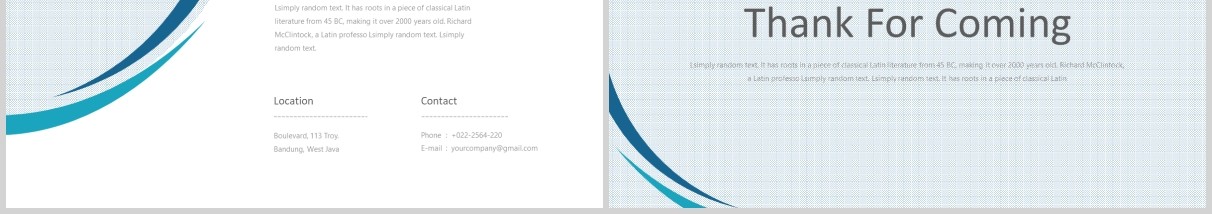 蓝色公司介绍企业简介PPT模板版式设计rumy powerpoint template