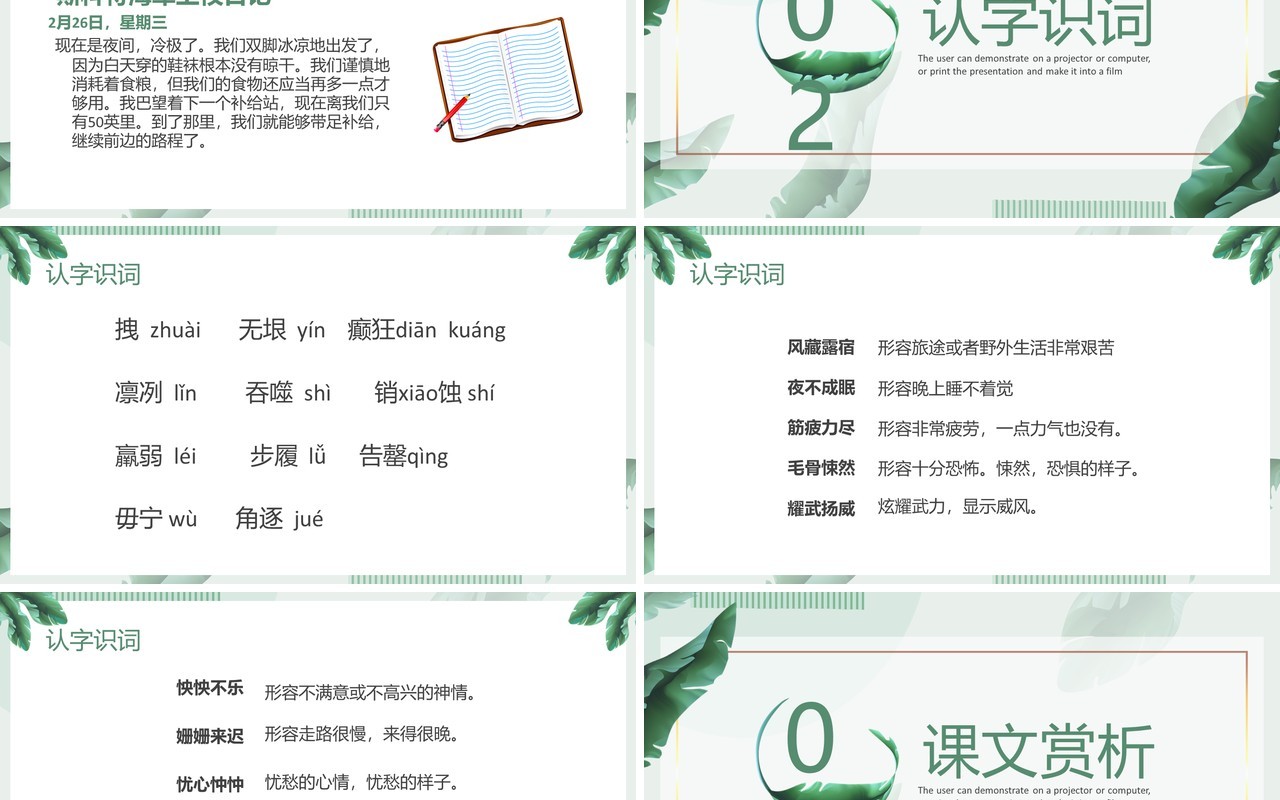部编版七年级语文下册伟大的悲剧课件PPT模板