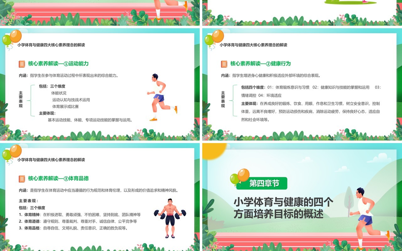 体育与健康新课程标准解读与梳理PPT模板