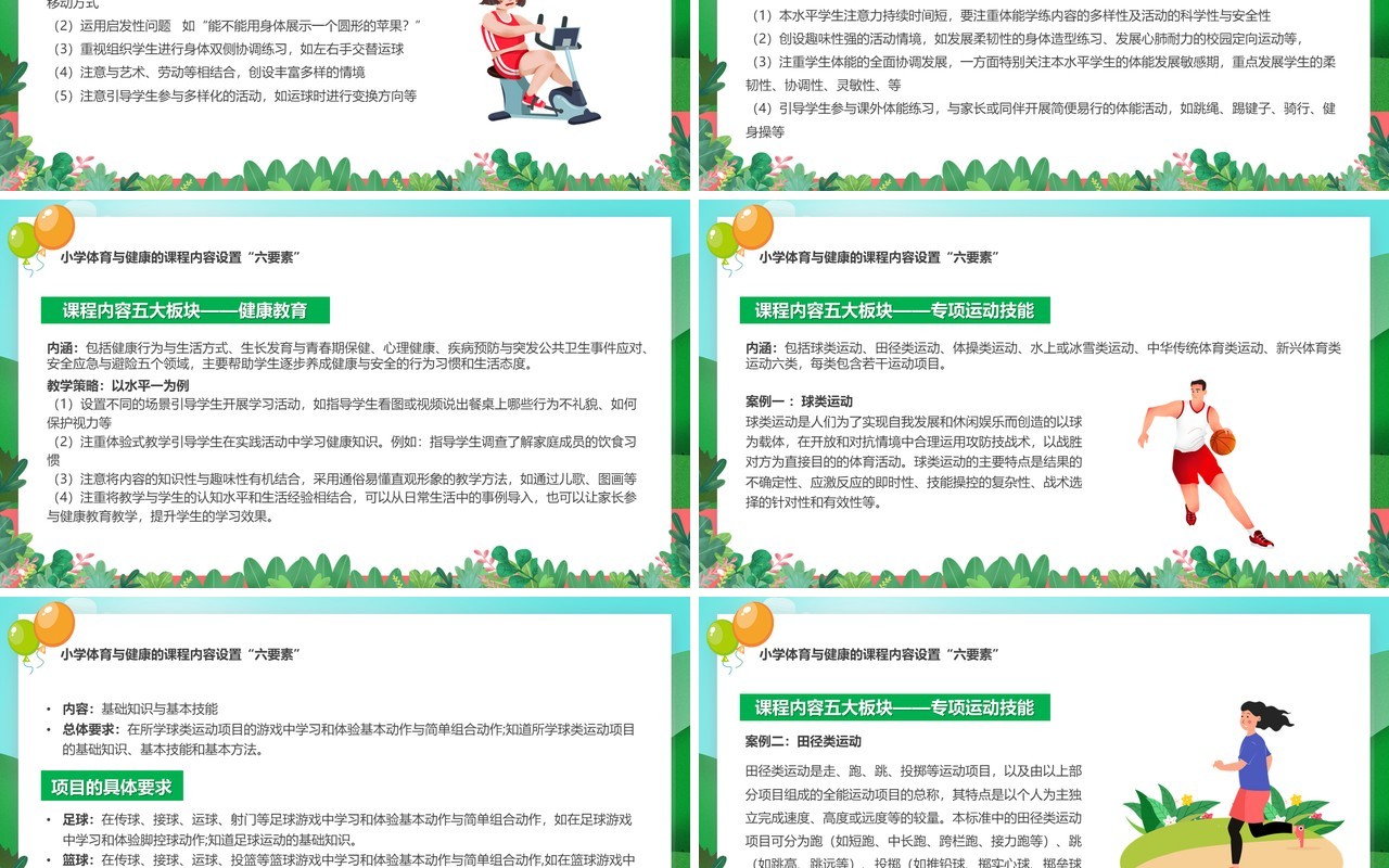 体育与健康新课程标准解读与梳理PPT模板