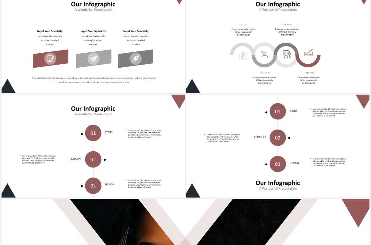 多色系几何图形图片排版国外PPT模板Switer - Powerpoint Template
