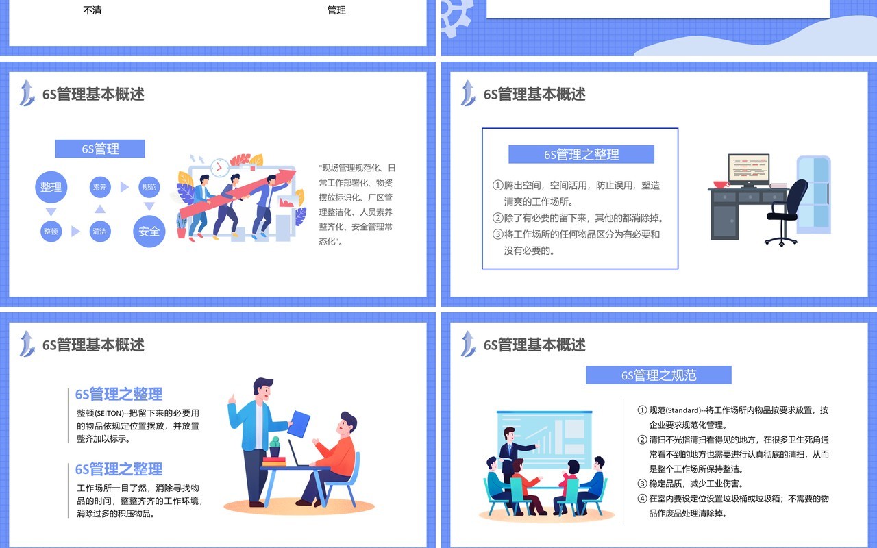蓝色卡通企业管理能力培训PPT动态模板
