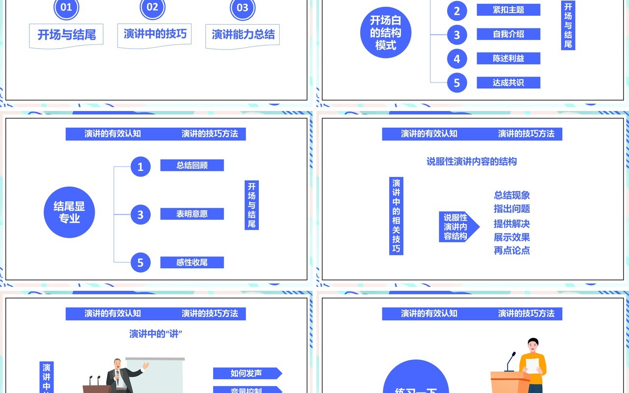 部编版高中语文必修二演讲技巧课件PPT模板