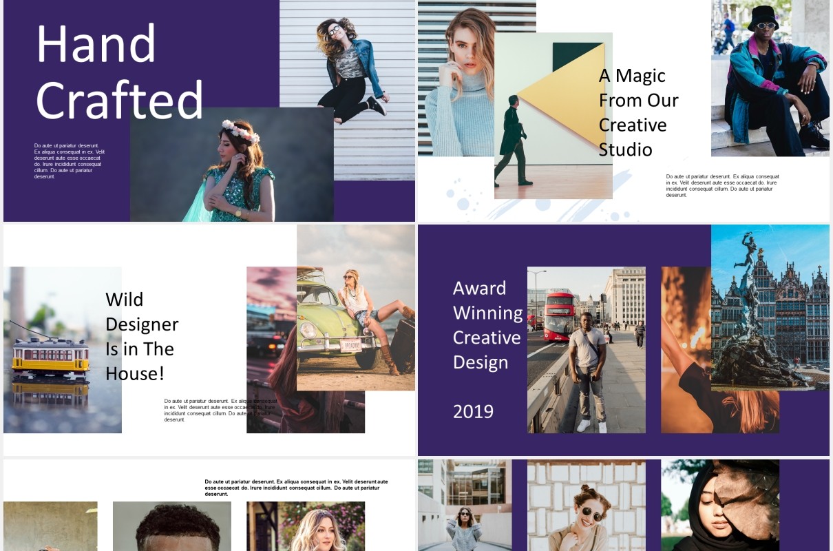 创意公司宣传介绍PPT模板melvia creative portfolio powerpoint template